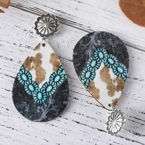 Double Sided Drop Earrings NWOT - Picture 3 of 5